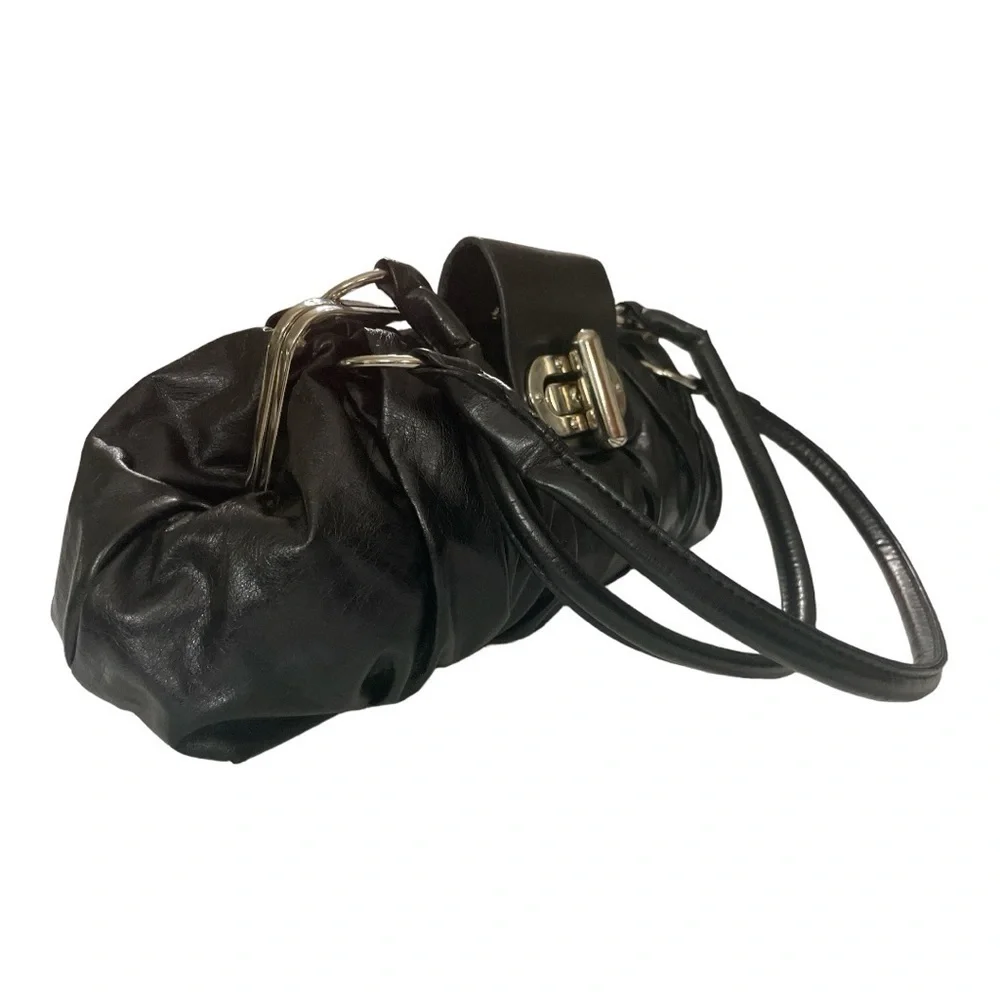 EXPRESS Pleated Women Handbag Faux Leather Shoulder Bag Fashion New Clip